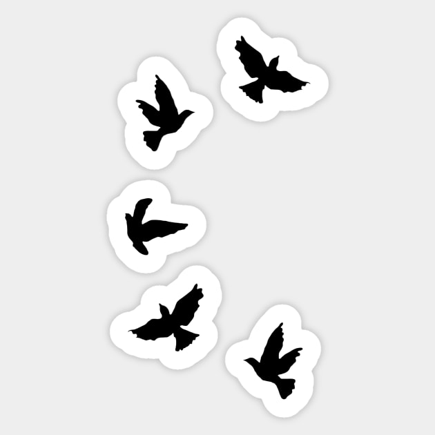 Birds Sticker by paulusjart